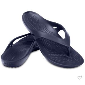 Crocs Women's Kadee II Flip Flop Sandals Navy Blue Pool Shoes Summer Sandals